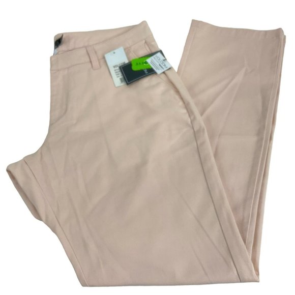 Volcom Dress Pants Womens Sz 28 Beige Fix Waist Slim Straight Regular Fit $75Nwt - Picture 3 of 15
